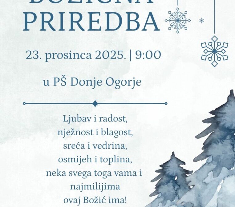 Božićna školska priredba: Jutro ispunjeno pjesmom, dobrotom i zajedništvom
