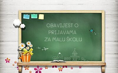 Obavijest o prijavama za program predškole (Mala škola)